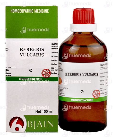 berberis vulgaris mother tincture uses